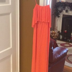 Elan woman’s maxi dress orange medium
